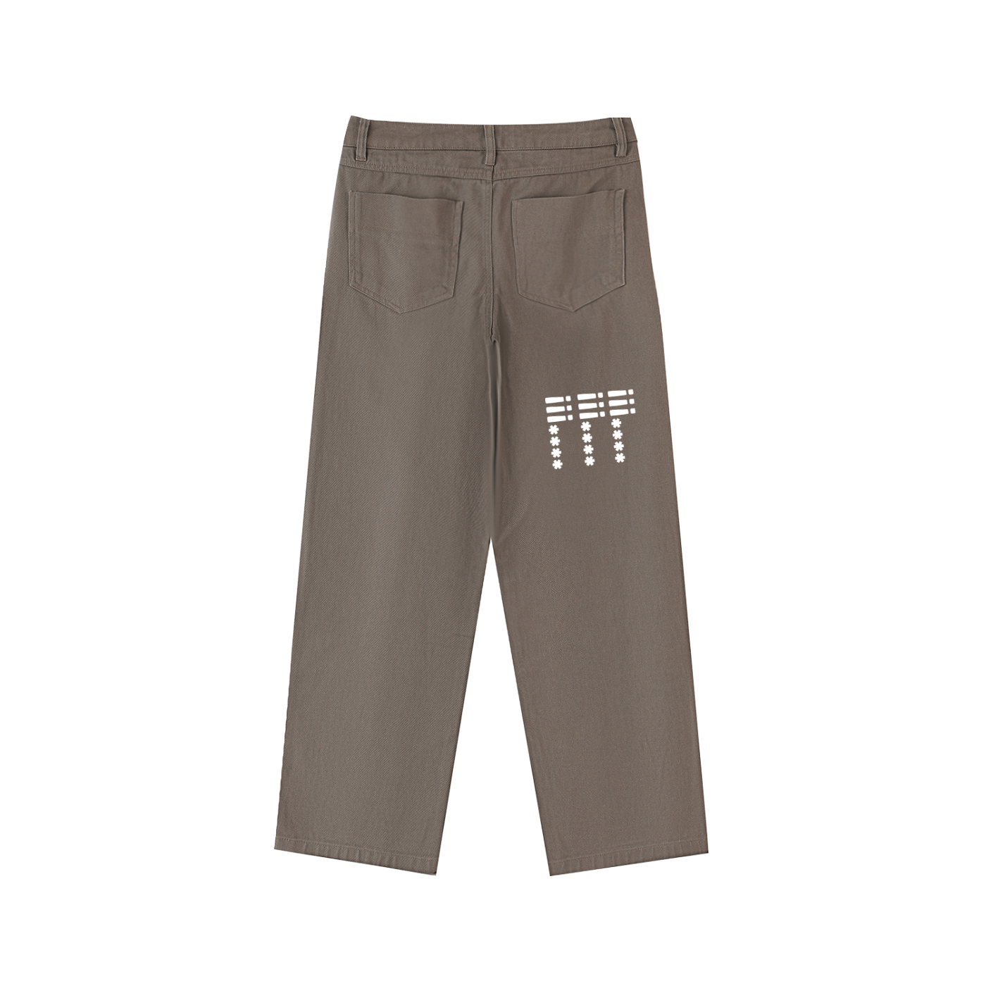 ‘I CANT LOSE’ Heavyweight Cotton Straight-Leg Pants