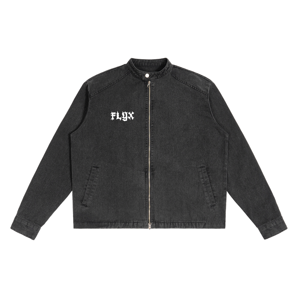 Essential Logo Denim Washed Jacket