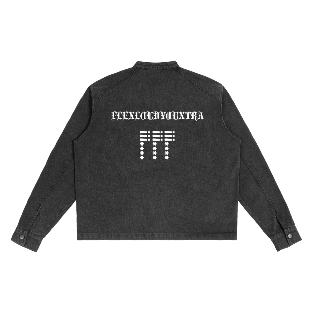 Essential Logo Denim Washed Jacket