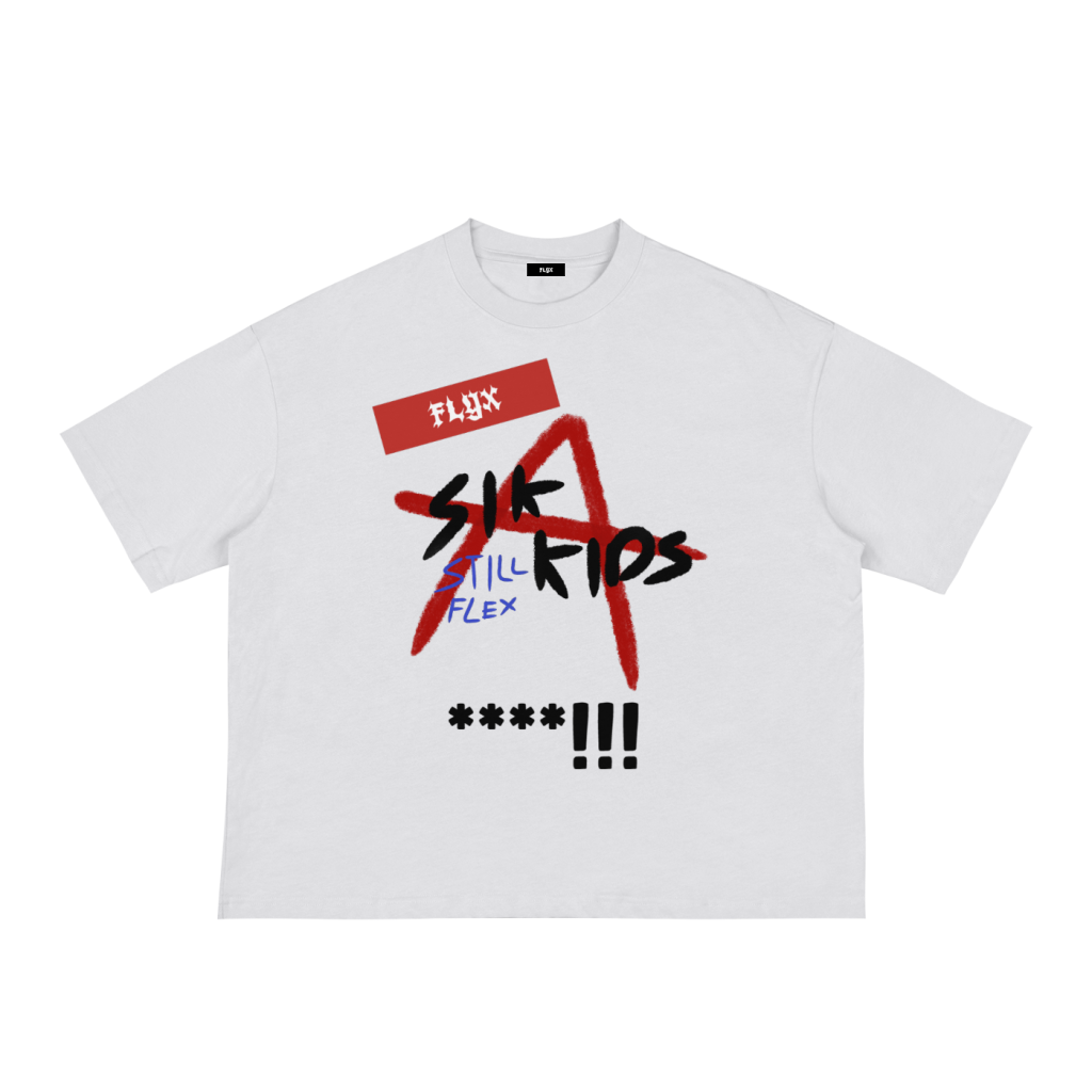 ‘Sik Kids’ Graphic Boxy Tee