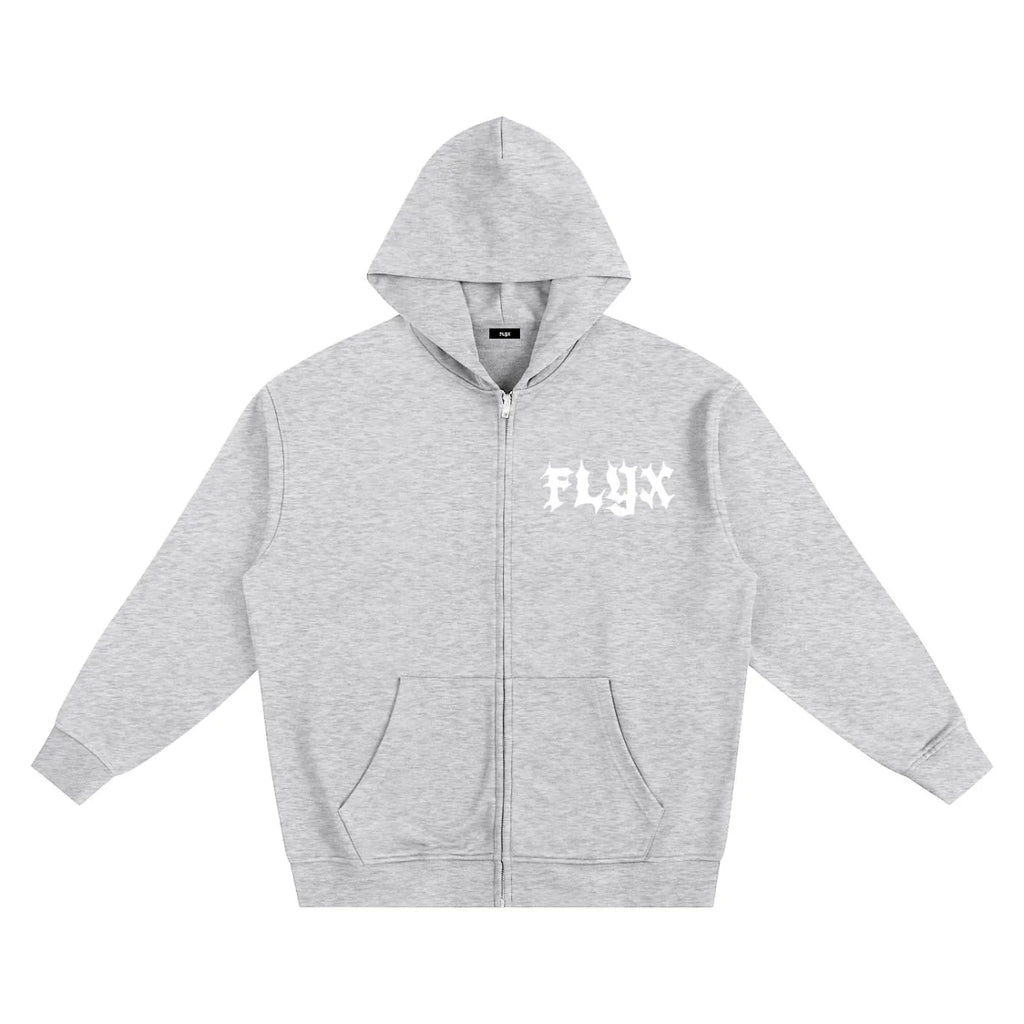 Essential FLYX Logo Heavyweight Zip-Up Hoodie