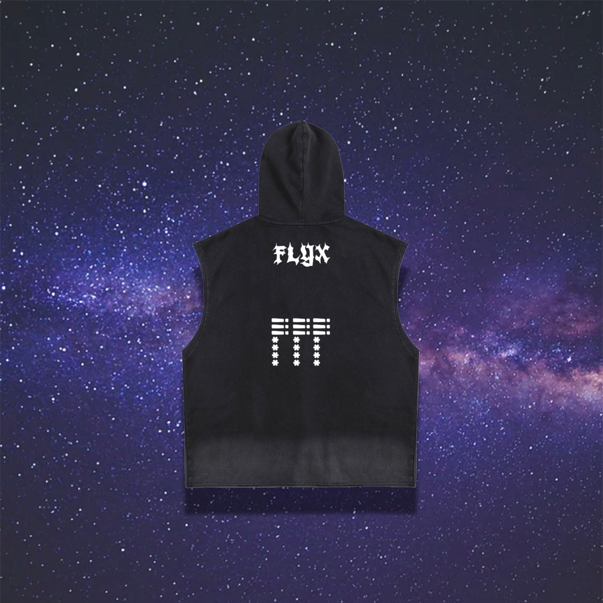 FLYX PREMIUM Vintage Washed Zip-Up Hooded Tank Top
